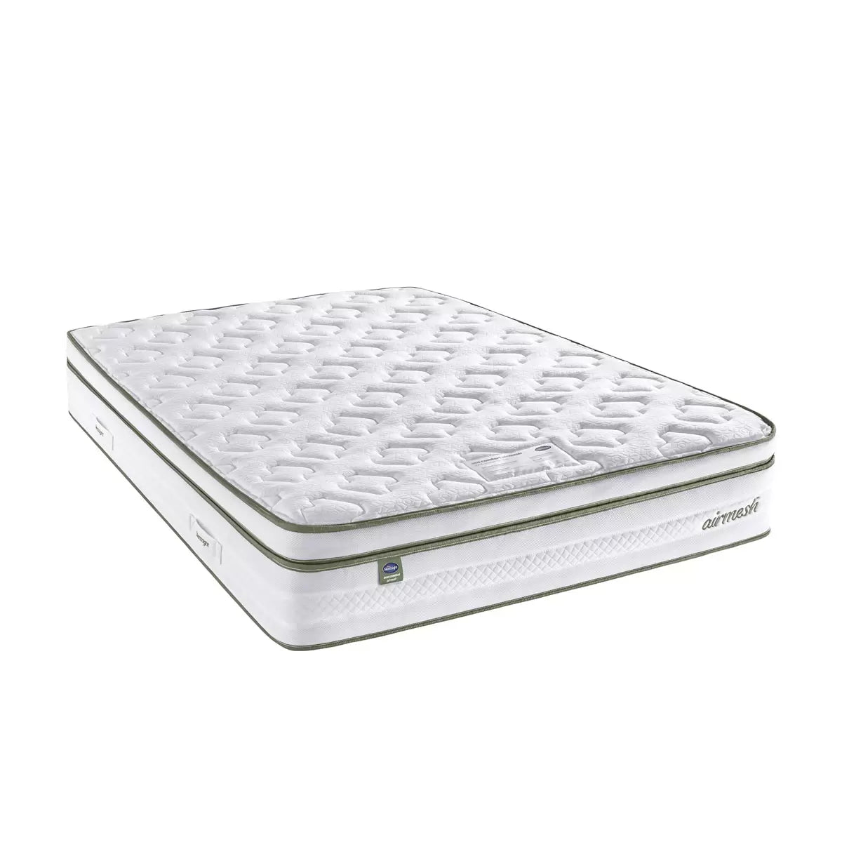 Silentnight AirMesh® 3000 Pocket Boxtop Mattress & Sandstone Divan in 4 Sizes