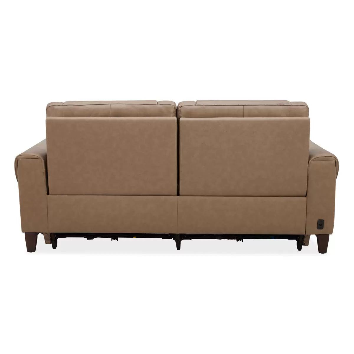 Aiden & Ivy Spencer Brown Leather Power Reclining Large 2 Seater Sofa