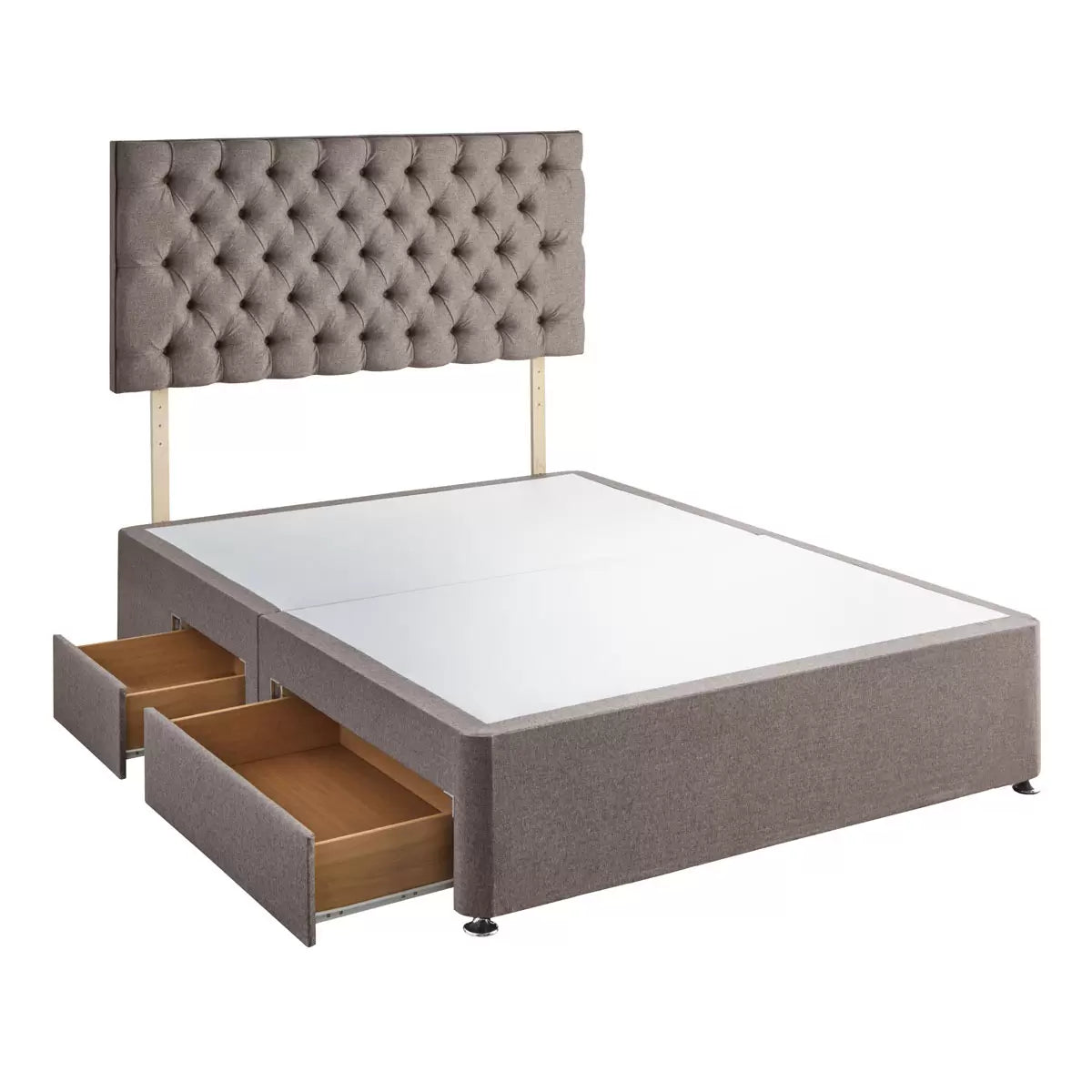 Silentnight Continental Divan Base with Eden Headboard & 3 Sizes
