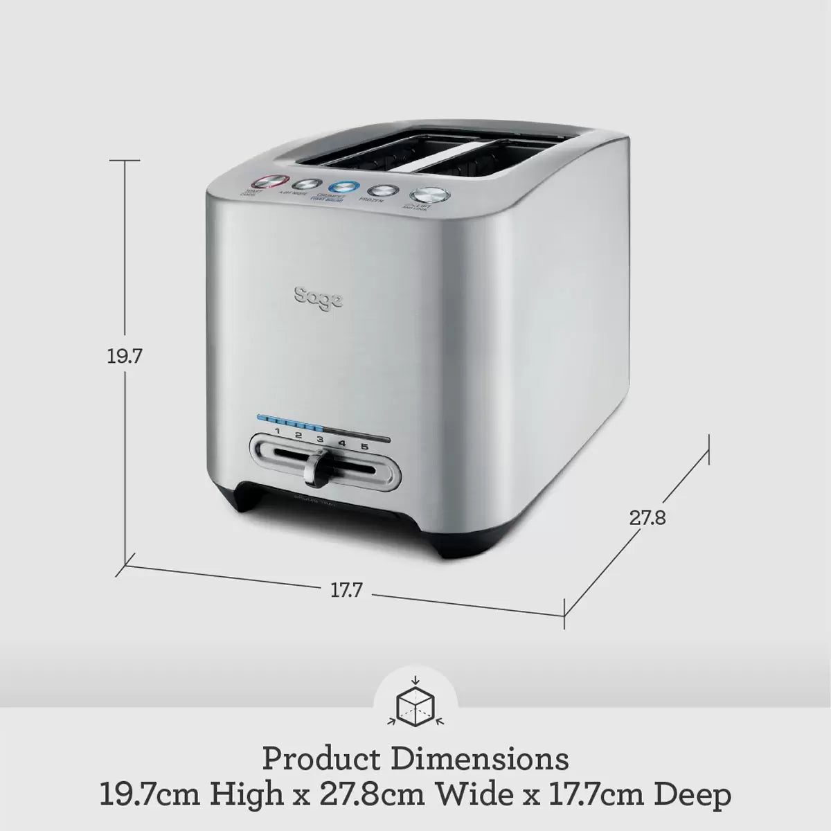 Sage The Smart Toaster, 2 Slice BTA825UK
