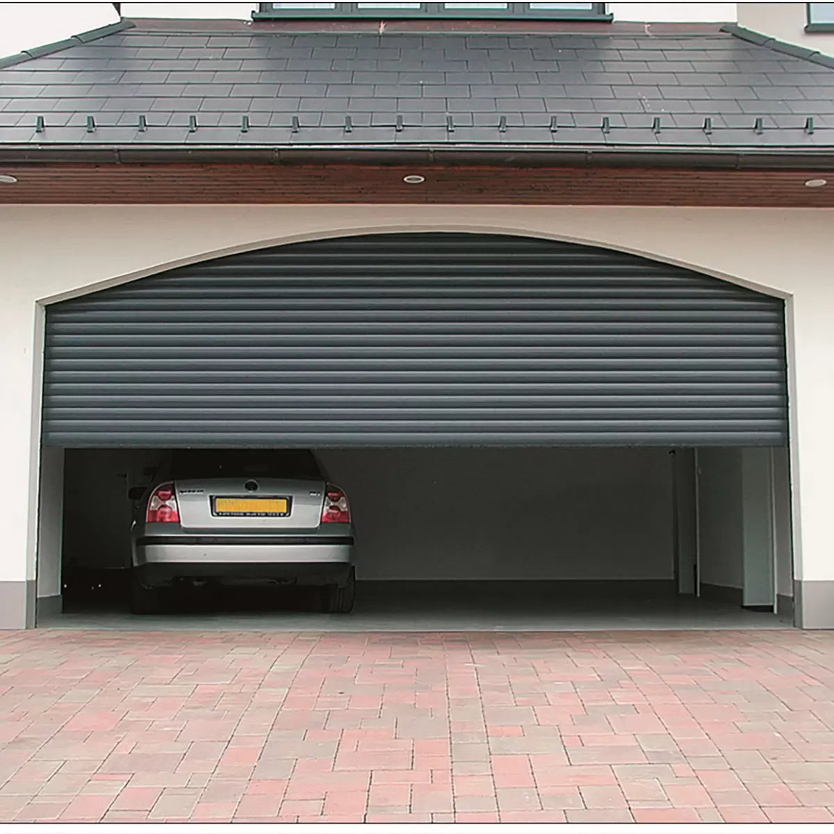 Cardale White Electric Roller Door 77mm up to 5 metres width