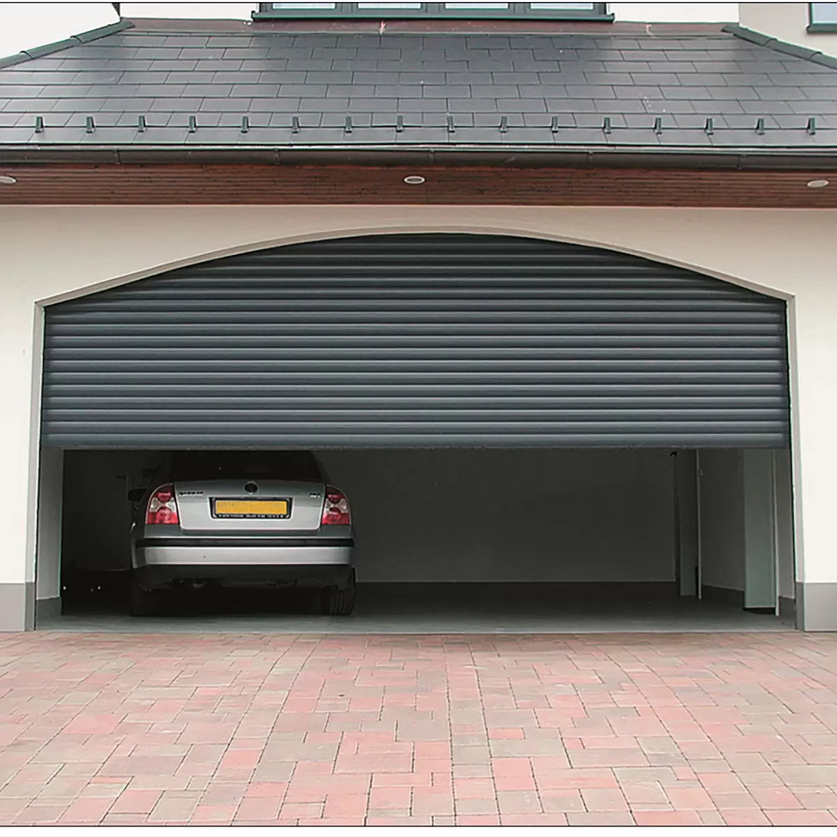 Cardale Grey Electric Roller Door 77mm up to 5 metres width