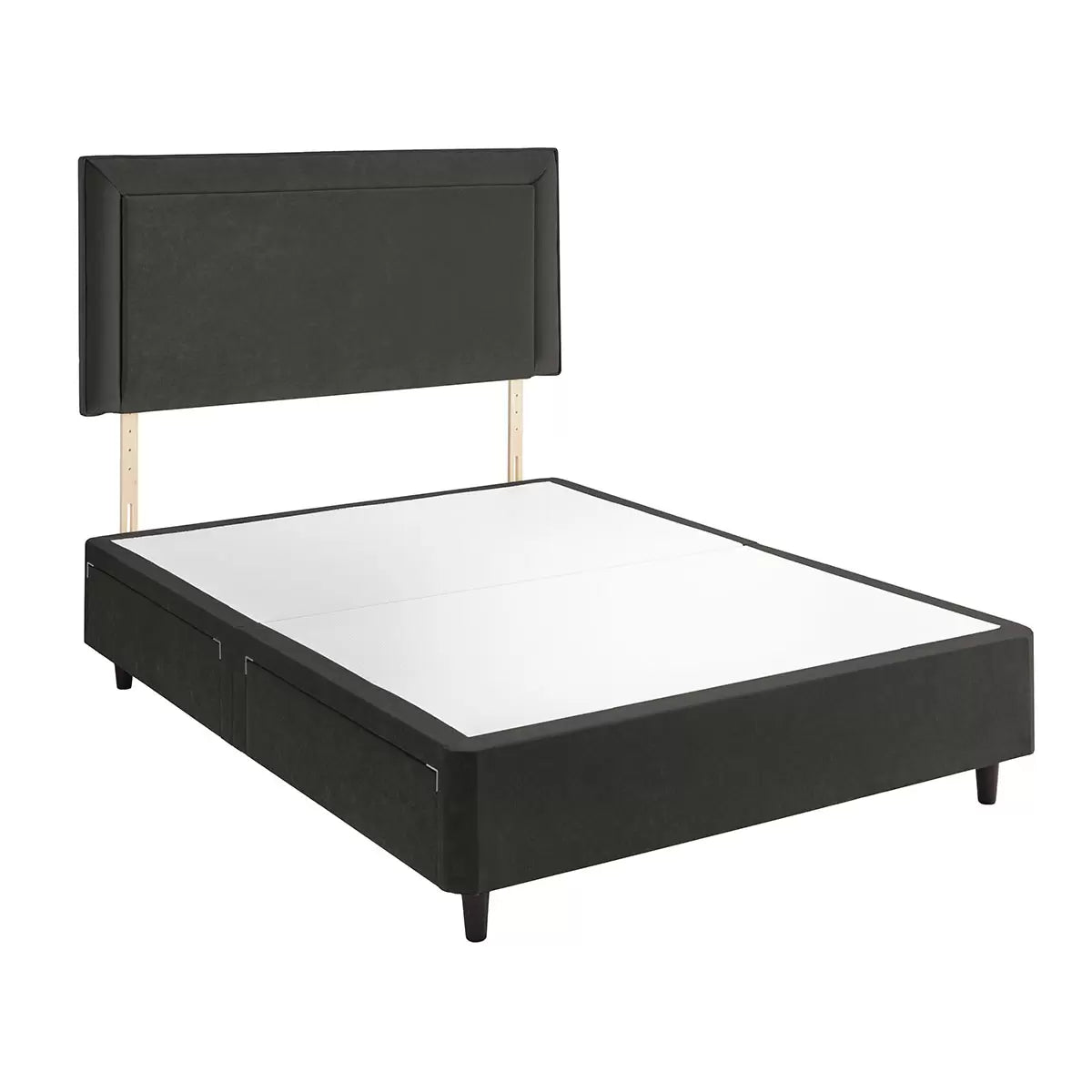 Silentnight Velvet 4 Drawer Divan Base with Malvern Headboard & 3