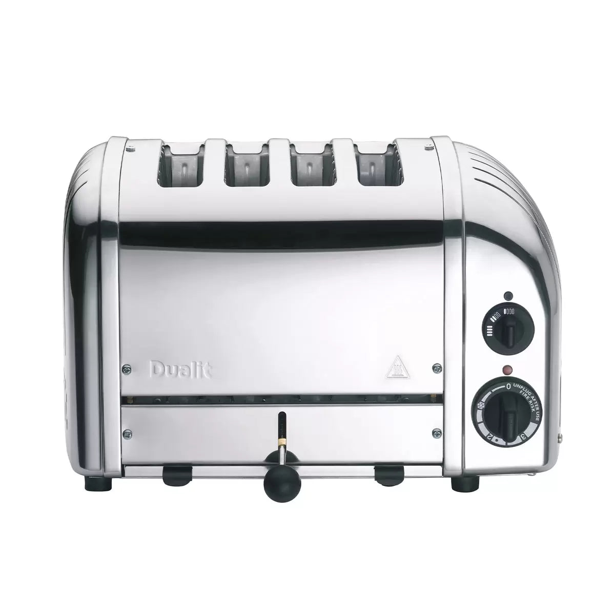 Dualit Classic 4 Slot Toaster With Sandwich Cage, Polished Stainless Steel 40590