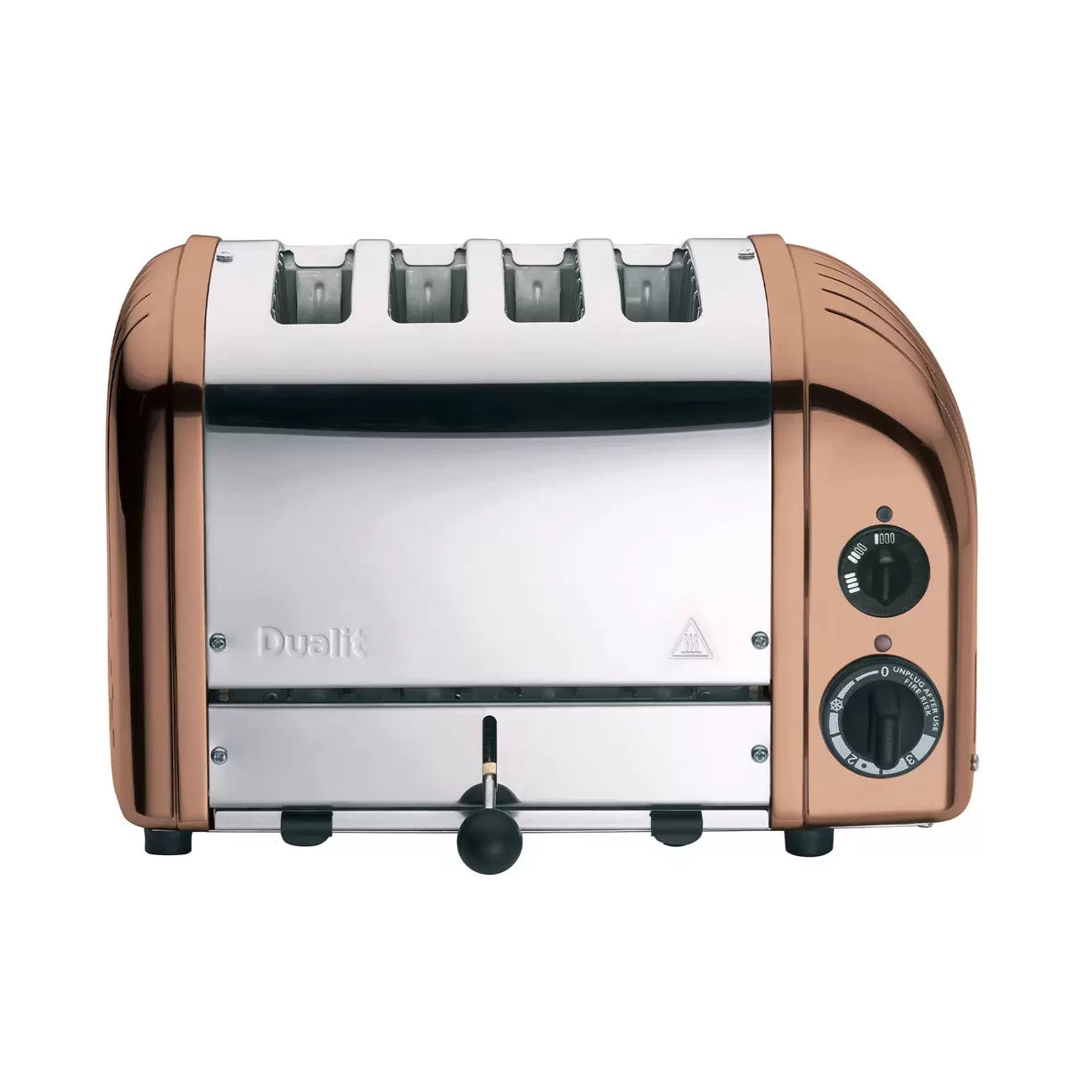 Dualit 4 Slot Classic Toaster With Sandwich Cage in Copper Spray Finish, 40597, view 2