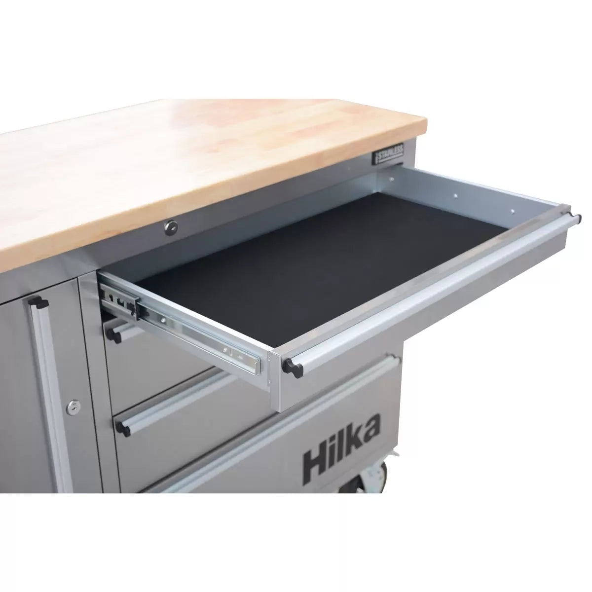 Hilka 48" (122cm) 4 Drawer Stainless Steel Tool Cabinet
