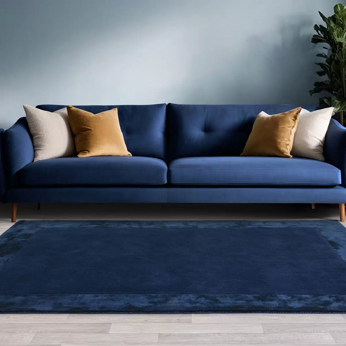 Ascot Navy Rug, in 2 Sizes