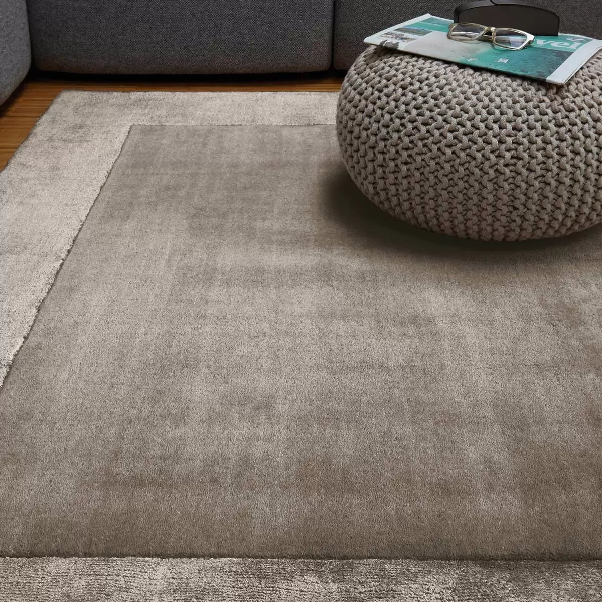 Ascot Taupe Rug, 160 x 230 cm
