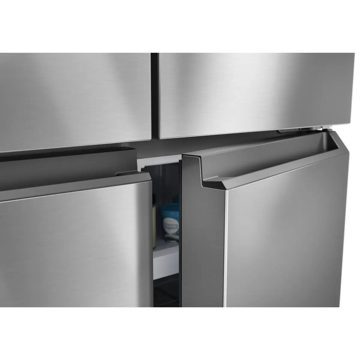Haier Series 3 HCR3818EWMM Multi Door Fridge Freezer, E Rated in Silver