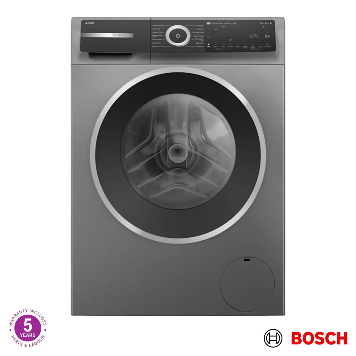 Bosch WGH254ARGB Series 6 Washing Machine, 10kg Capacity, A Rated in Graphite