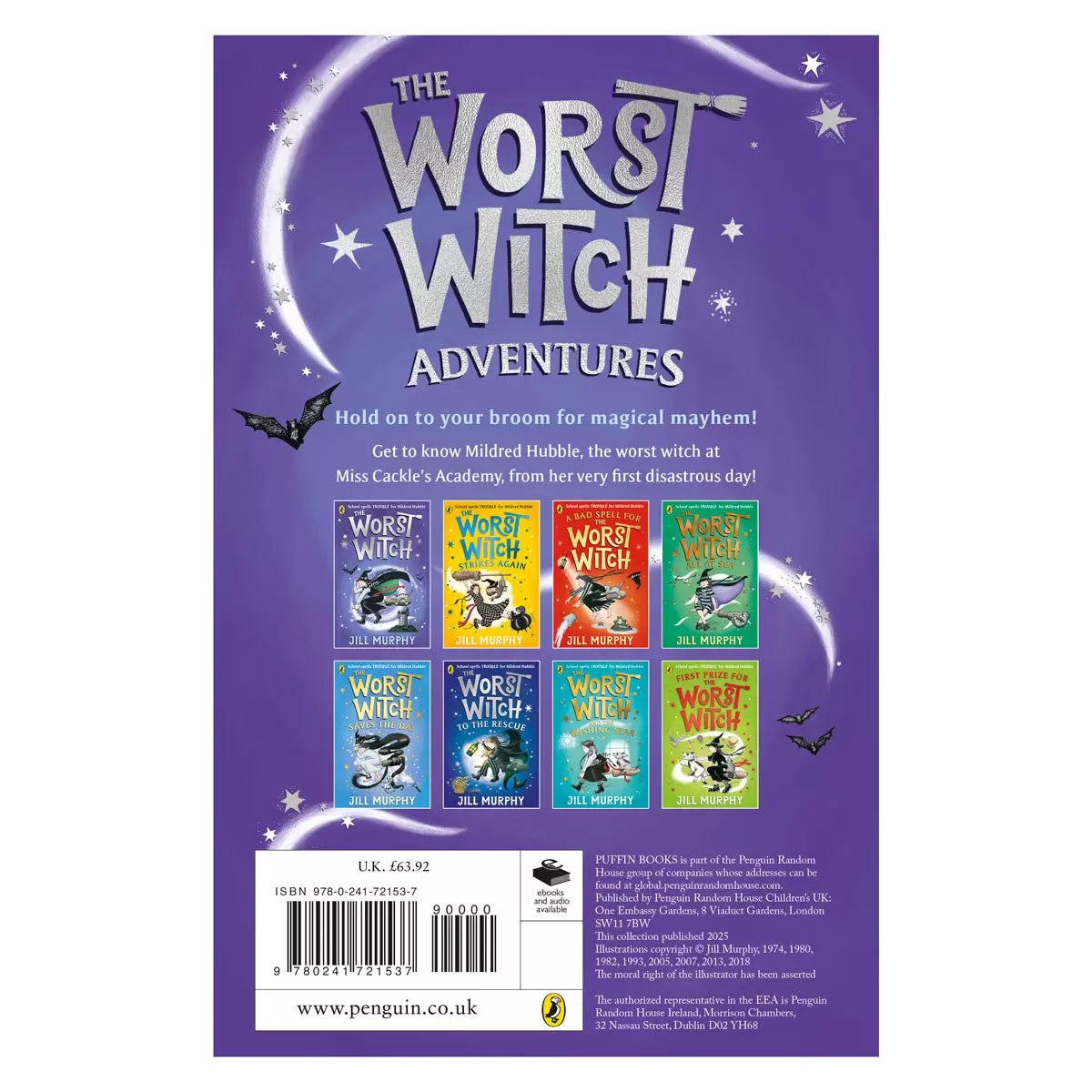 The Worst Witch by Jill Murphy x8 Book Collection