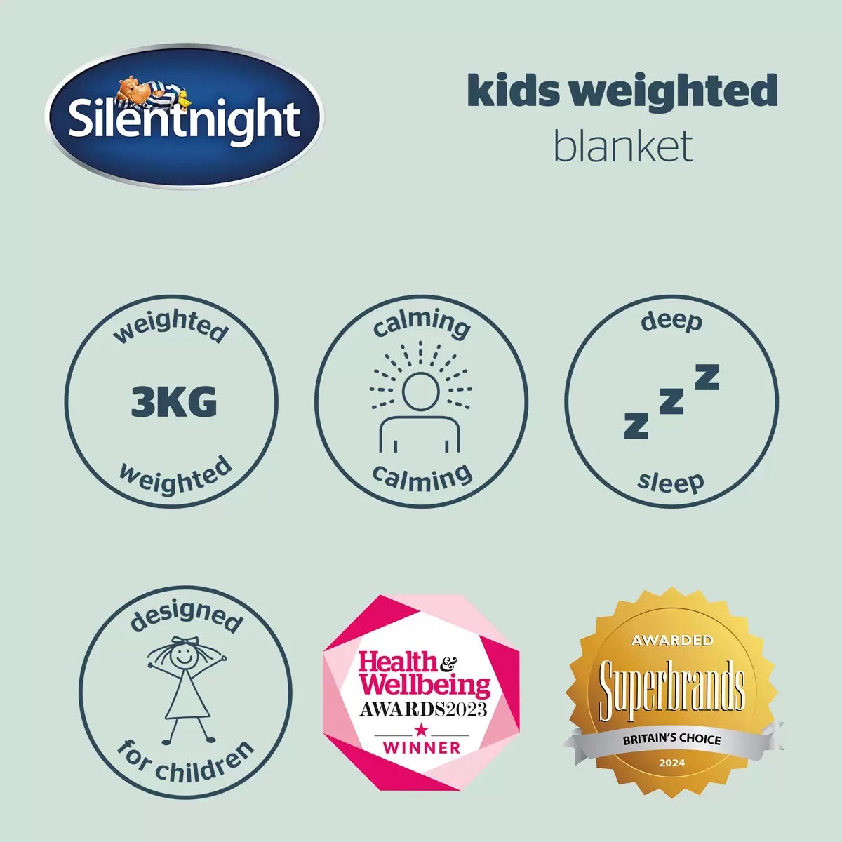 Silentnight Wellbeing Kids Weighted Blanket, 3kg, view 6