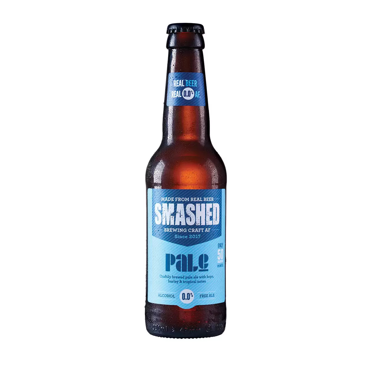 Smashed Drynks Pale Ale Bottles 0.0% Alcohol Free, 12 x 330 ml