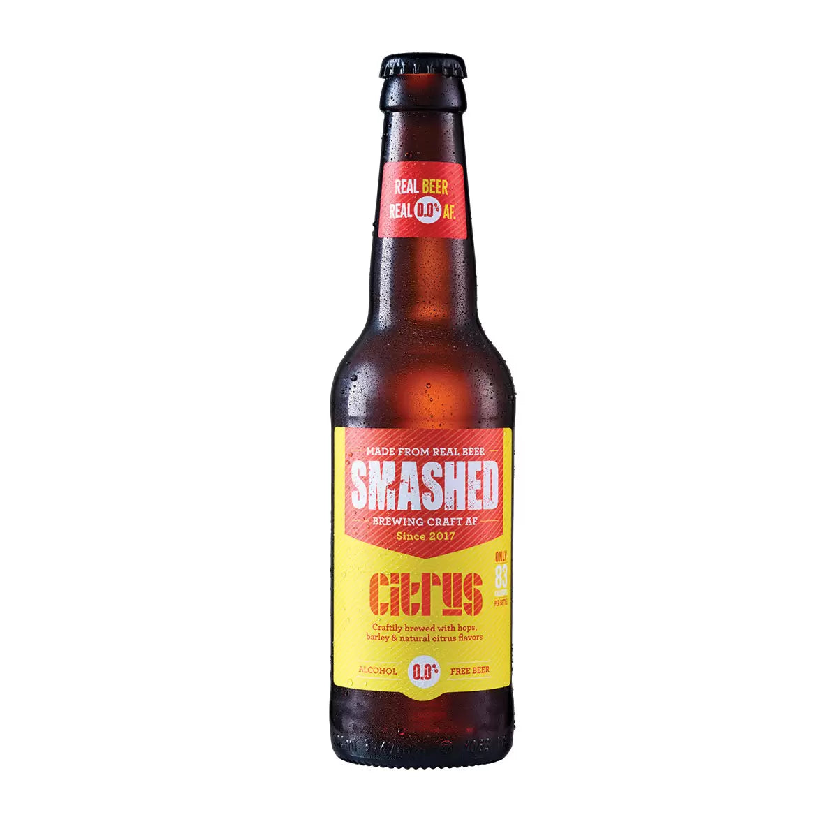 Smashed Drynks Bottles 0.0% Alcohol Free, 12 x 330ml in 5 Flavours