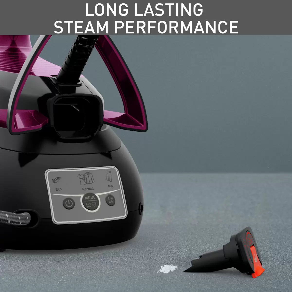 Tefal SV8154G0 Express Vision Steam Generator in Black/Purple