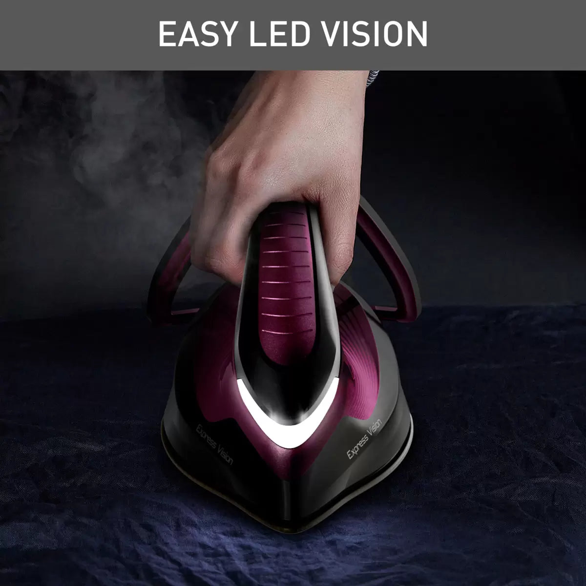 Tefal SV8154G0 Express Vision Steam Generator in Black/Purple
