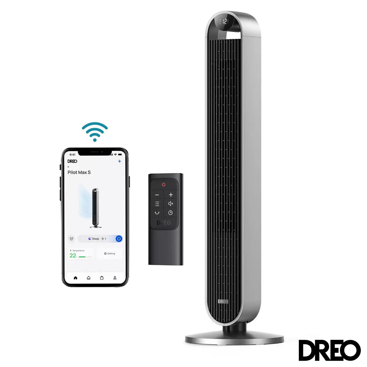 Dreo DR-HTF004S Pilot Max Tower Fan in Silver