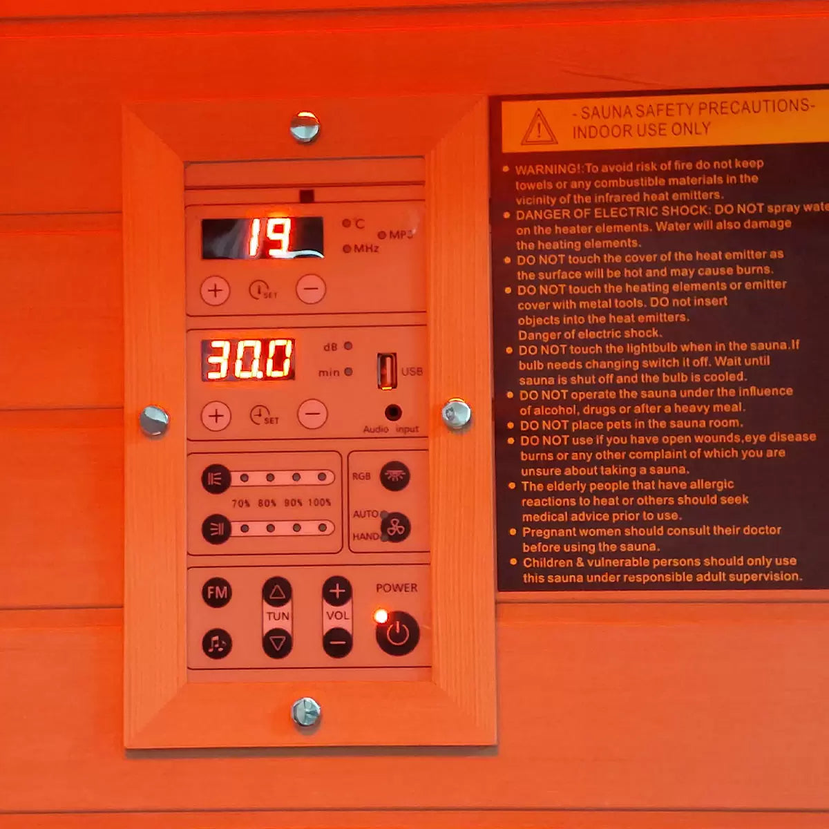 Insignia Luxury 1 Person Far Infrared Indoor Sauna