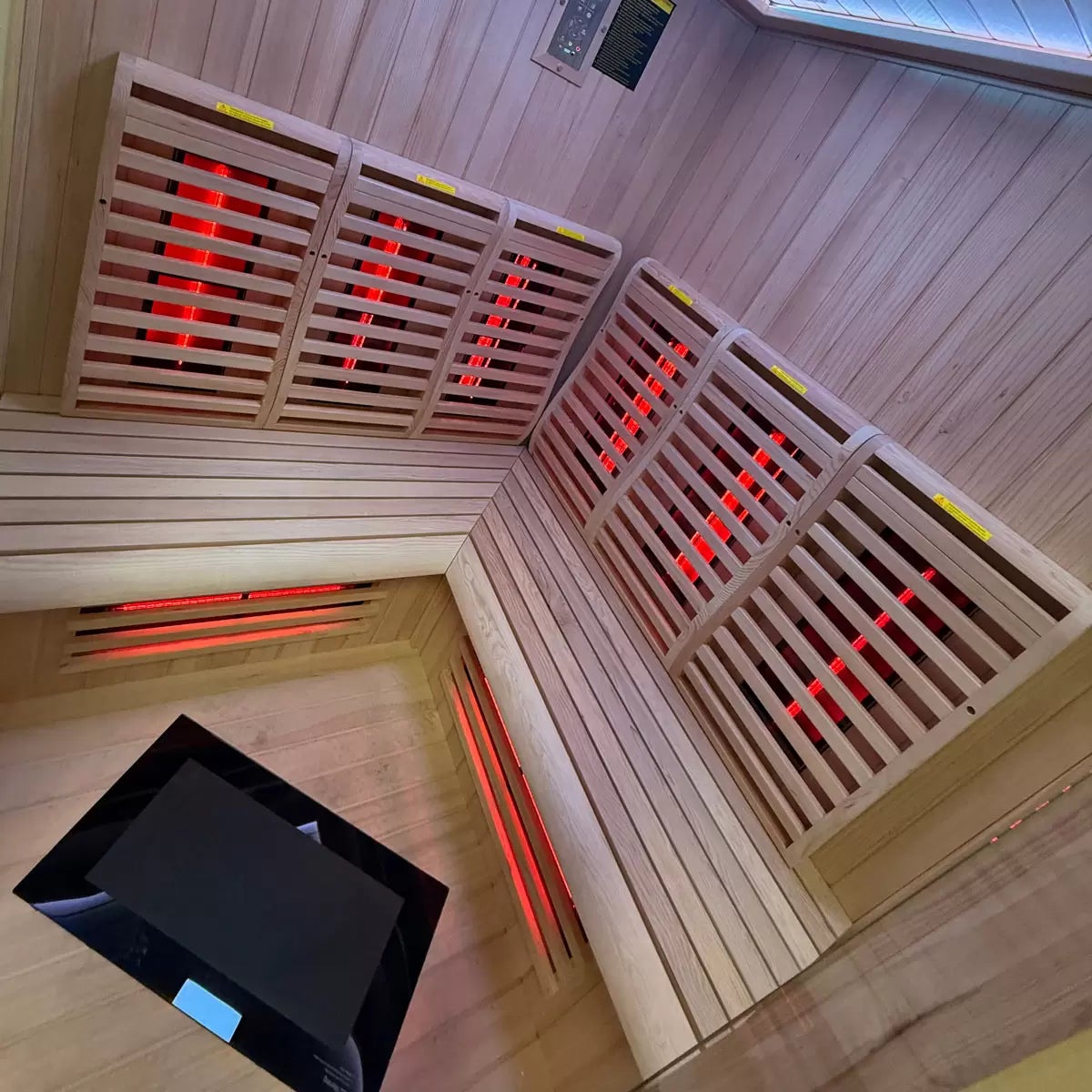 Insignia Luxury 4 Person Far Infrared Quadrant Indoor Sauna, view 5