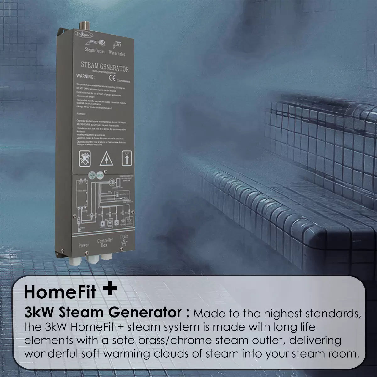 Insignia HOMEFIT+ DIY Steam Room Kit