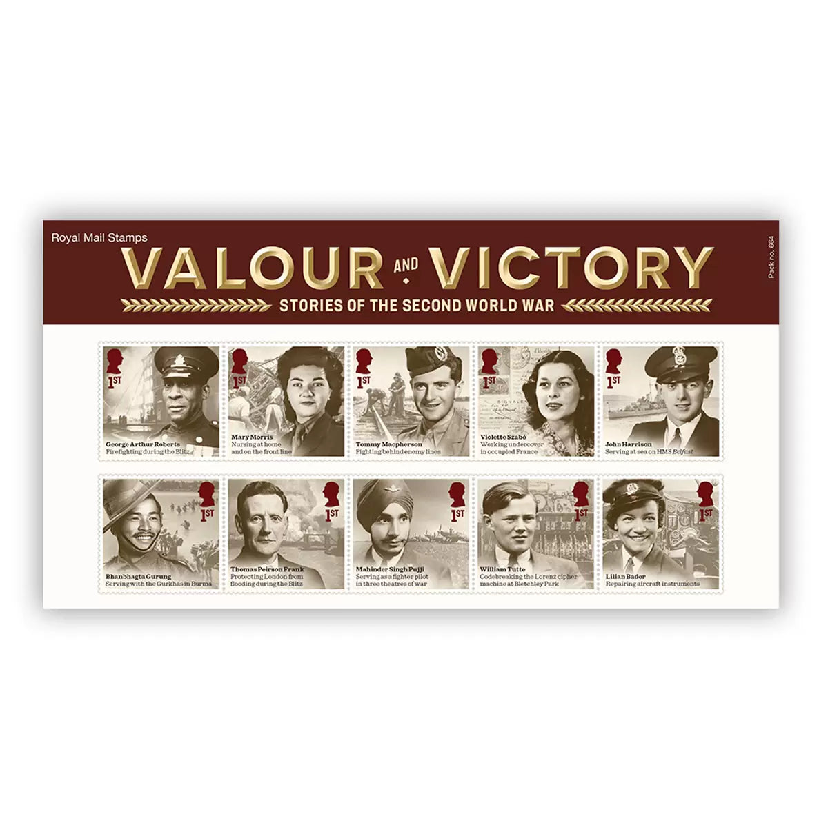 Stories of WWII Stamps Presentation Pack From Royal Mail®