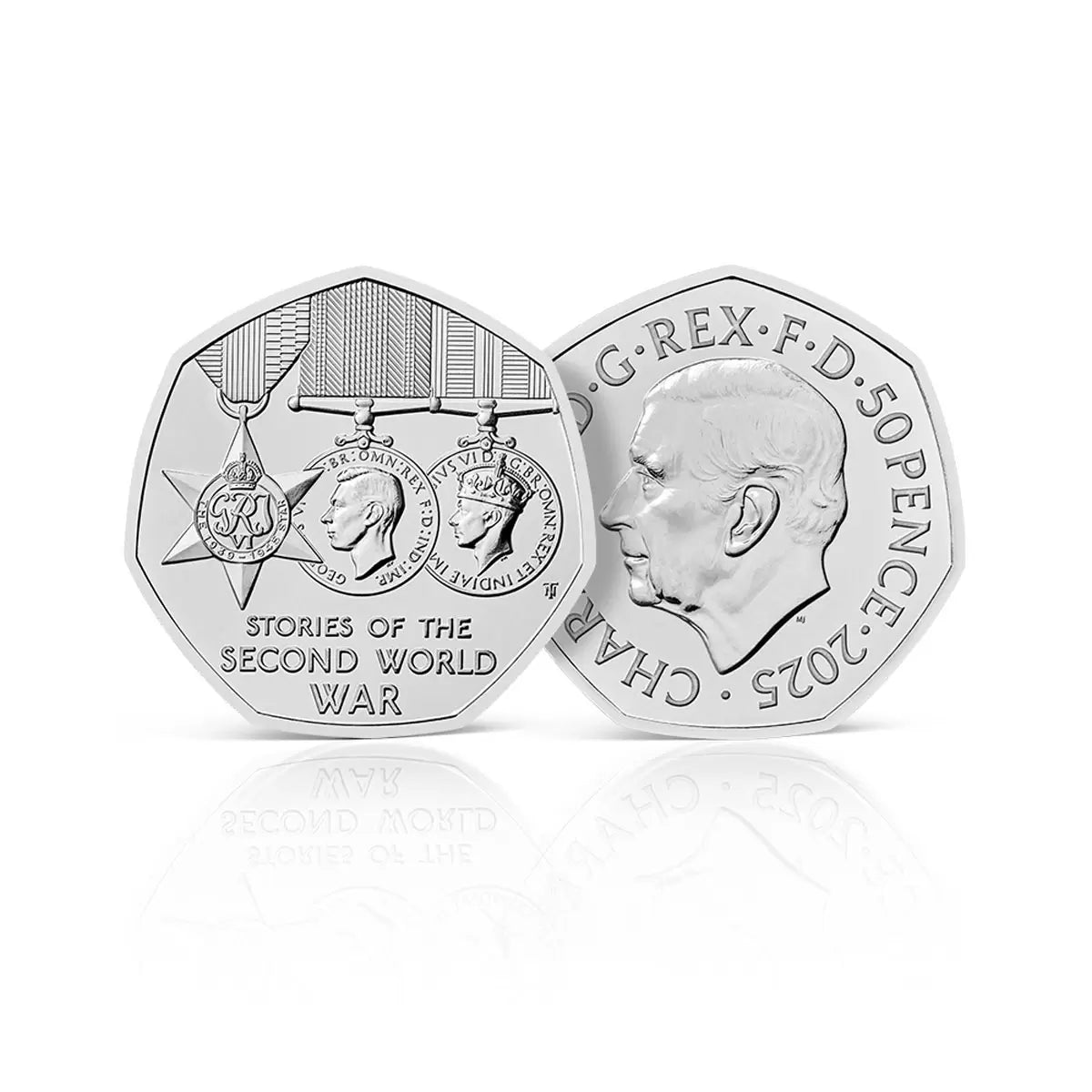 Stories of WWII 50p BU Coin and Stamps Coin Cover from Royal Mail® and The Royal