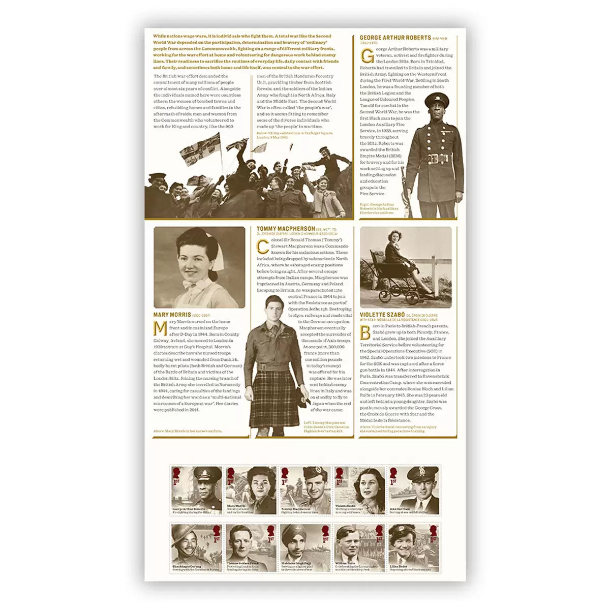 Stories of WWII Stamps Presentation Pack From Royal Mail®