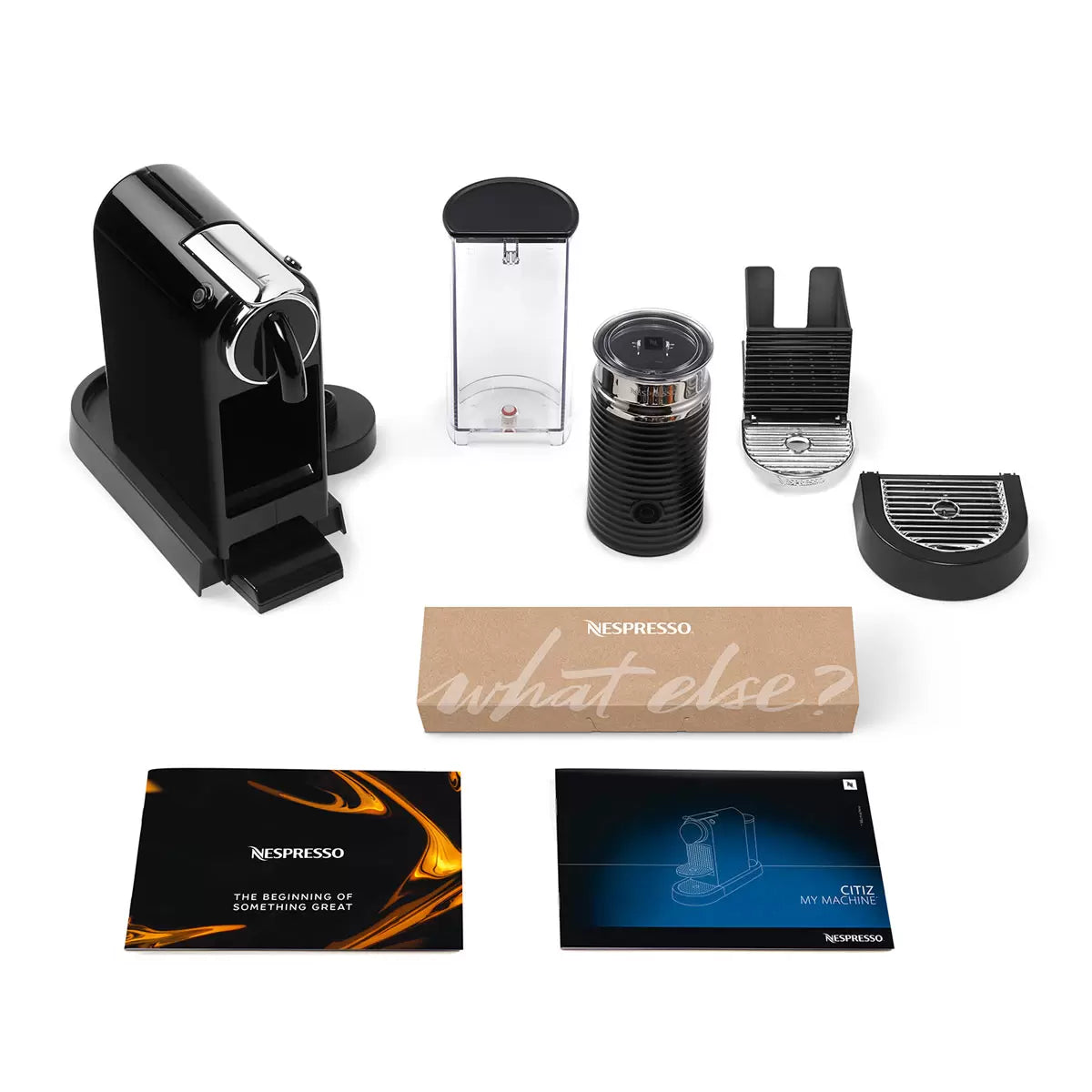 Nespresso by De'Longhi Citiz Capsule Coffee Machine & Aeroccino Milk Frother