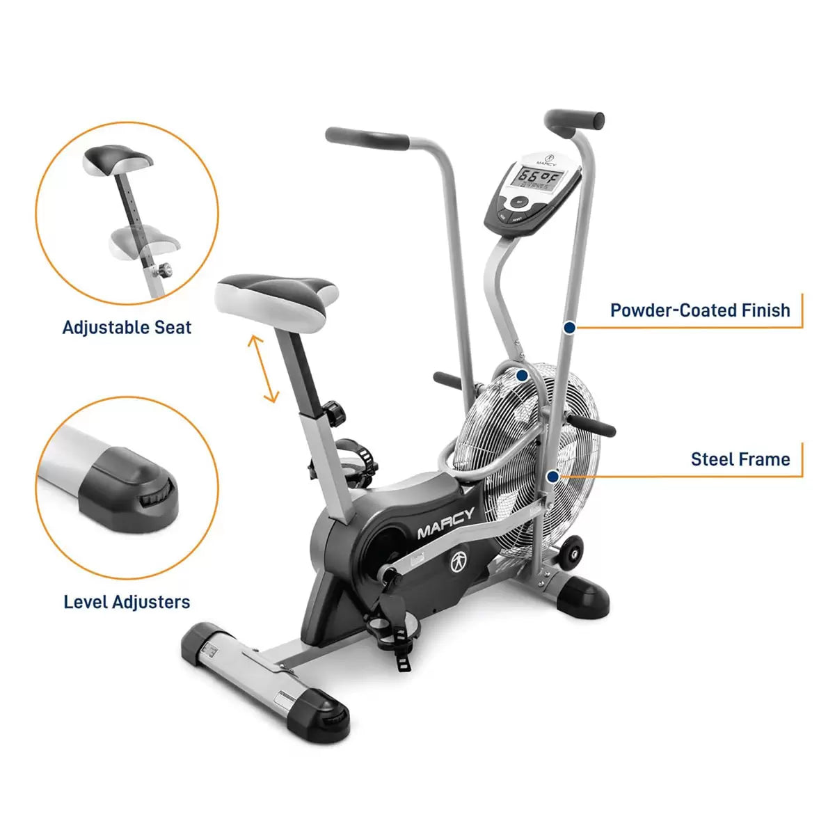 Marcy AIR-1 Deluxe Dual Action Fan Bike