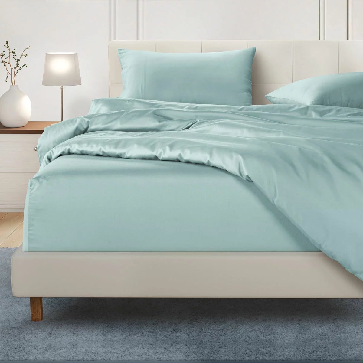 Welhome 500 Thread Count Lyocell Cotton Blend Duvet Set, King, view 8