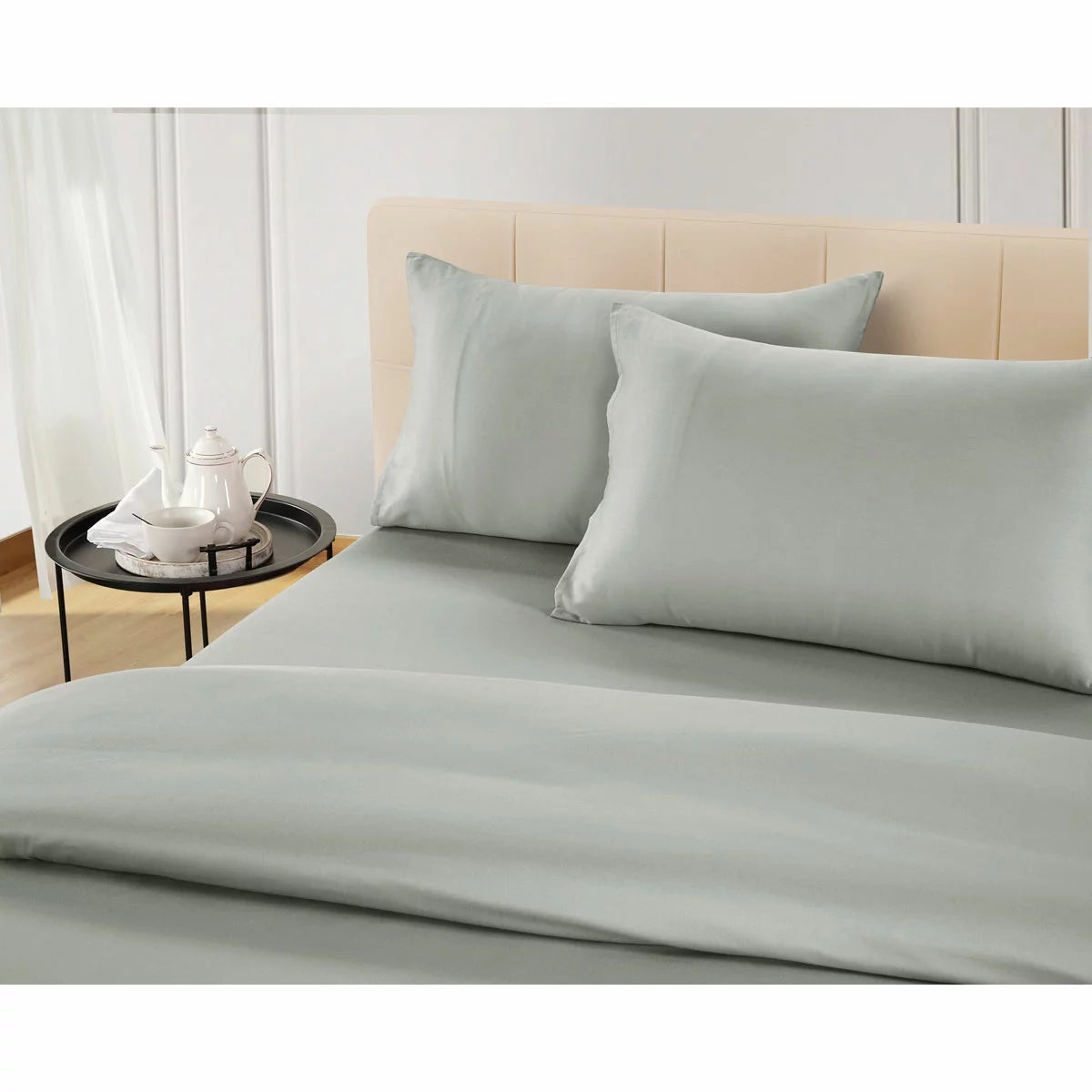 Welhome 500 Thread Count Lyocell Cotton Blend Duvet Set, King, view 4