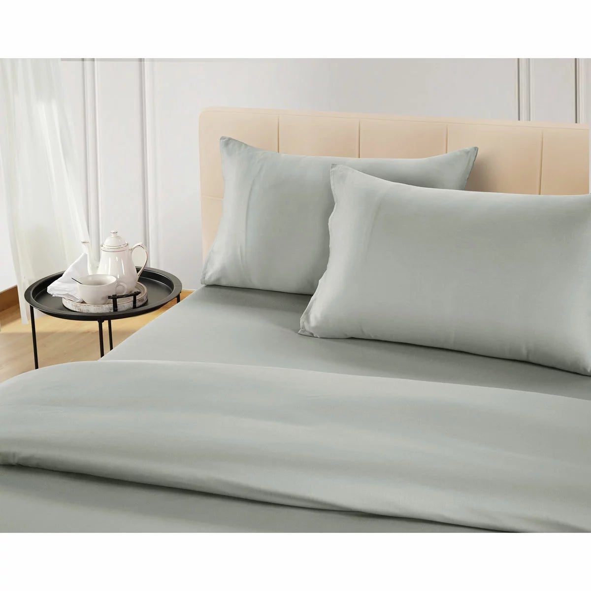 Welhome 500 Thread Count Lyocell Cotton Blend Duvet Set, King, view 12