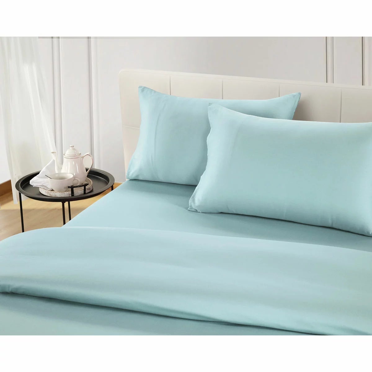 Welhome 500 Thread Count Lyocell Cotton Blend Duvet Set, King, view 9