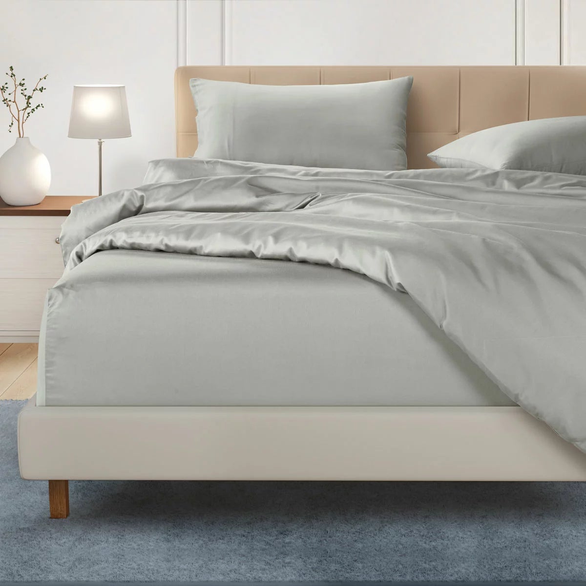 Welhome 500 Thread Count Lyocell Cotton Blend Duvet Set, Double, view 11