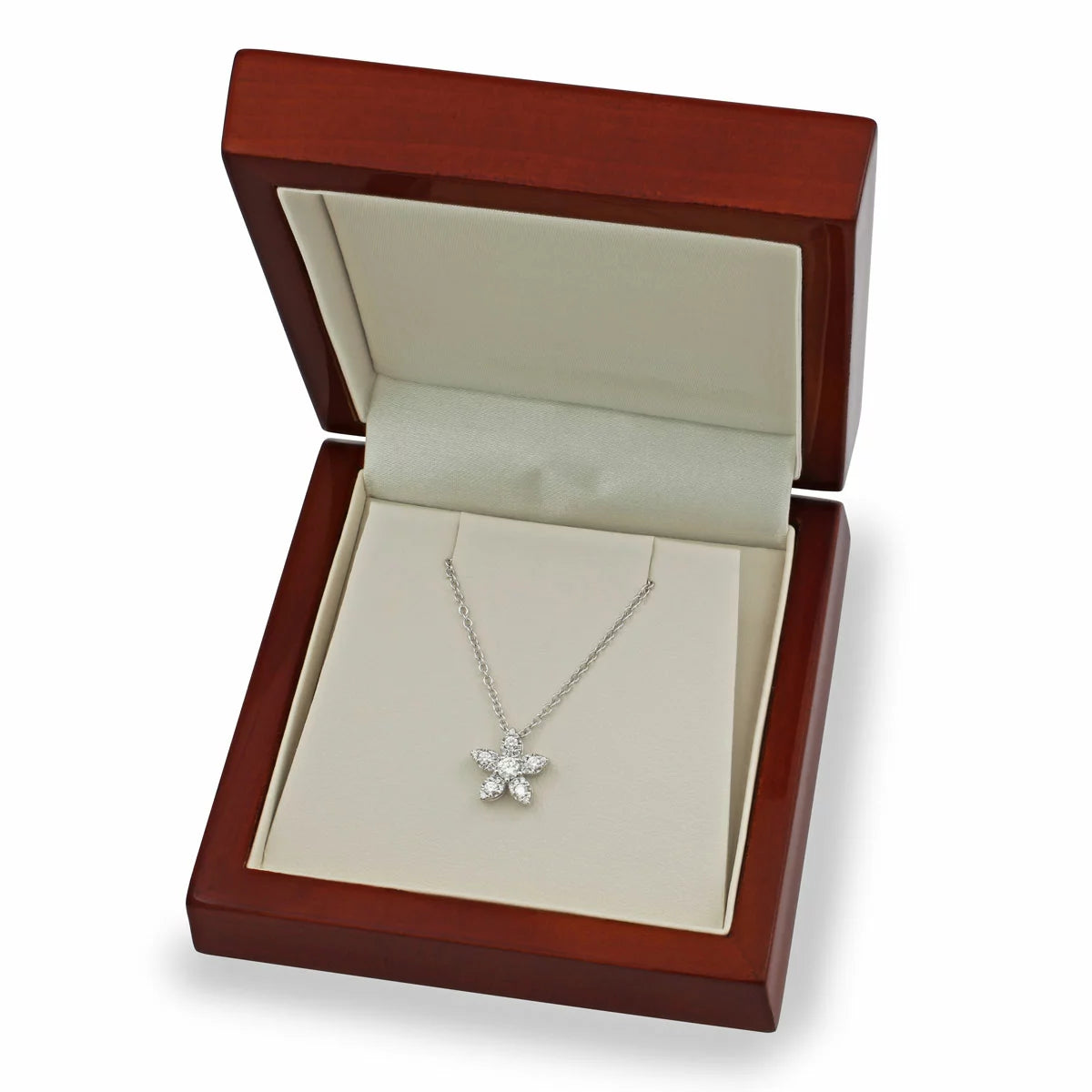 0.34ctw Round Brilliant Cut Diamond Pendant, 18ct White Gold
