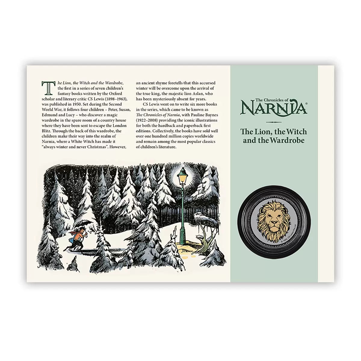The Chronicles of Narnia Stamps & Medal Cover from Royal Mail®
