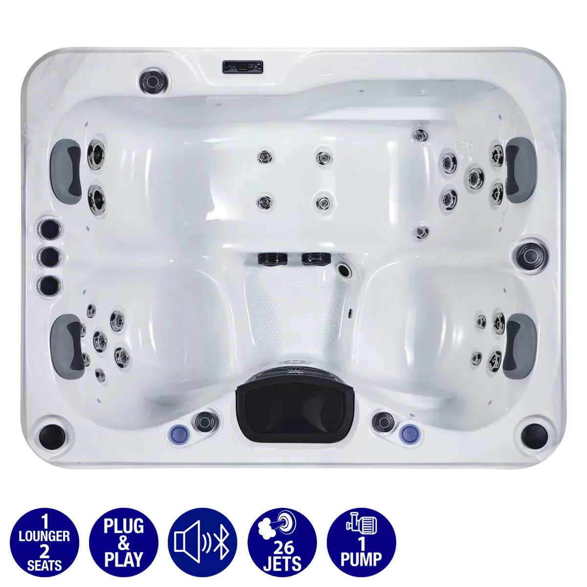 The Wellness Co Relax 1 26-Jet 3 Person Hot Tub - Delivered and Installed