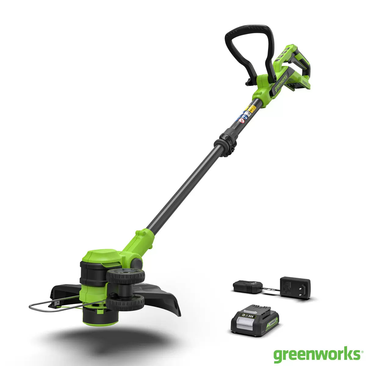 Greenworks 24V 30cm Cordless Brushless Line Trimmer + 24V (2Ah) Battery &