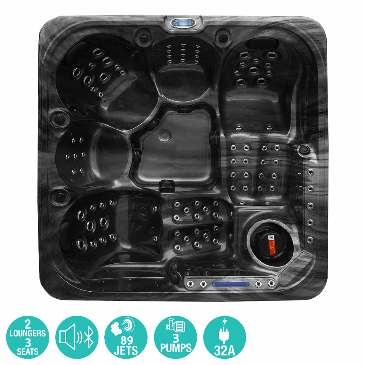 Blue Whale Spa San Julien 89-Jet 5 Person Hot Tub - Delivered
