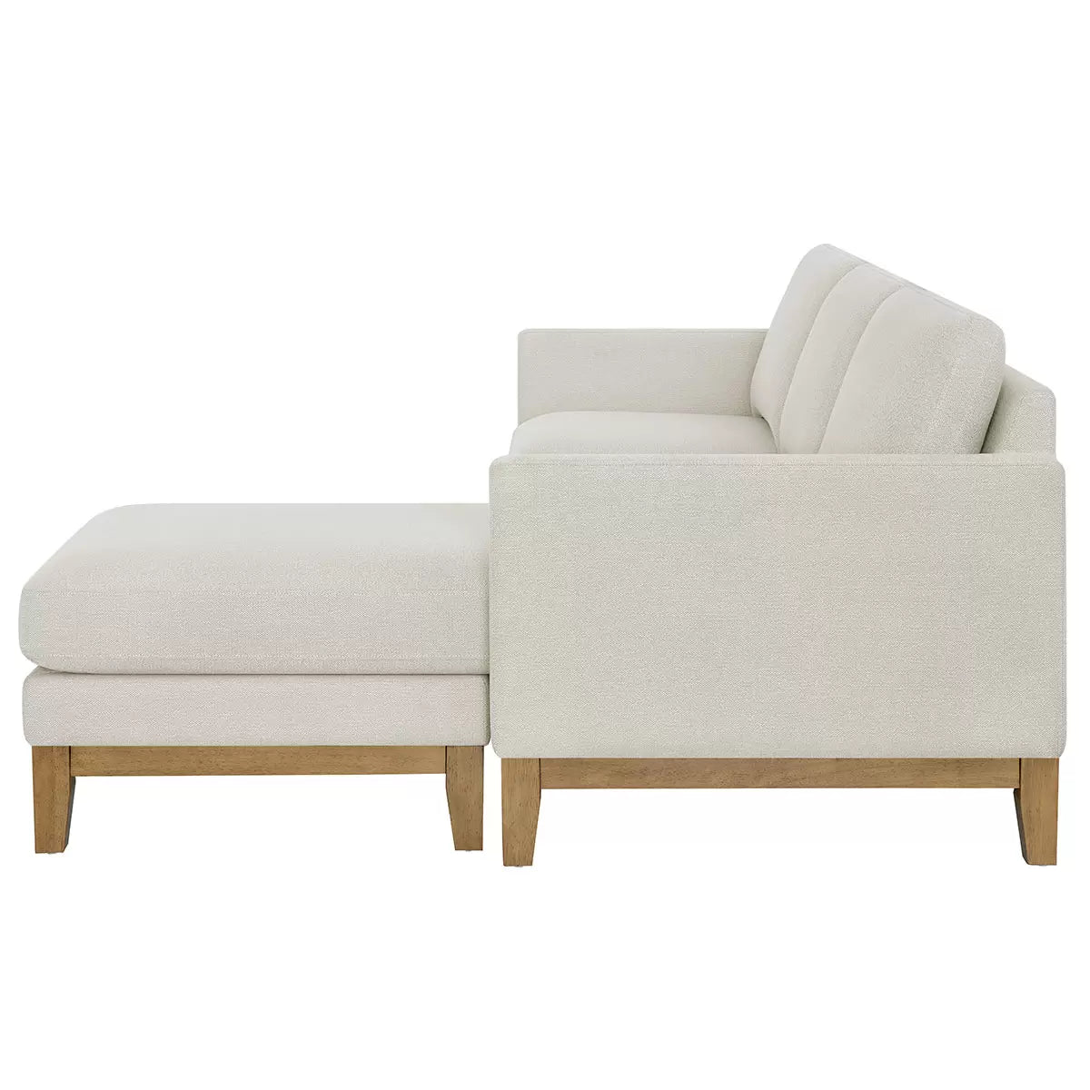 Henredon Murphy Cream Fabric Corner Sofa with Reversible Chaise