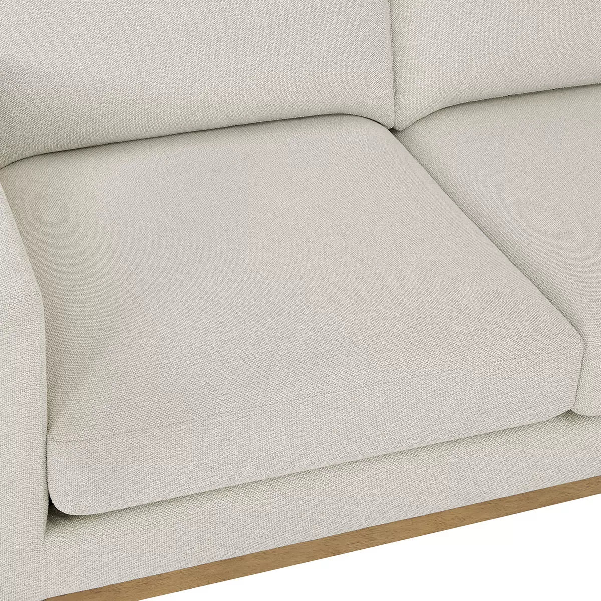 Henredon Murphy Cream Fabric Corner Sofa with Reversible Chaise