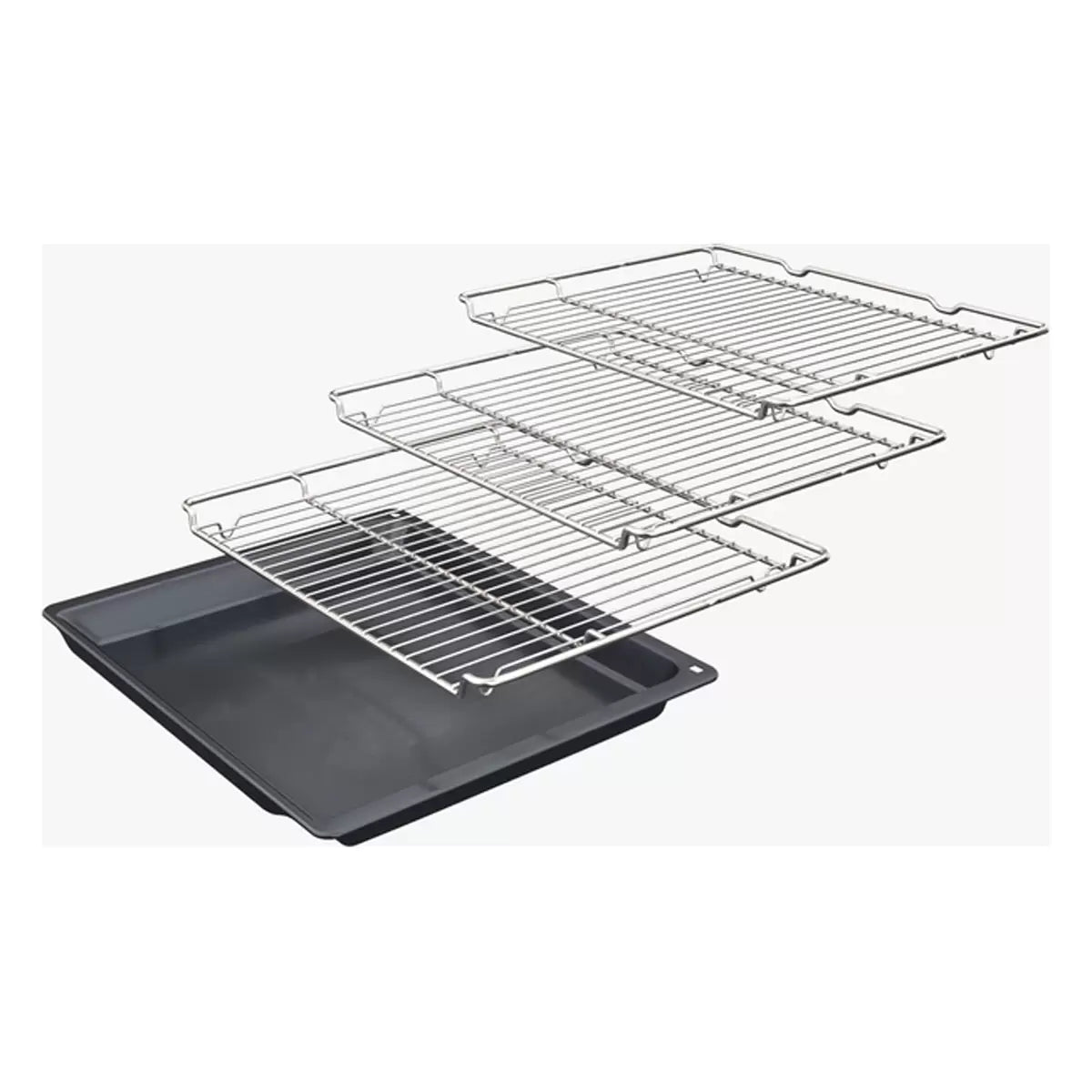 Bosch Series 6 MBA578BS7B Built In Double Electric Oven, A Rated in Silver