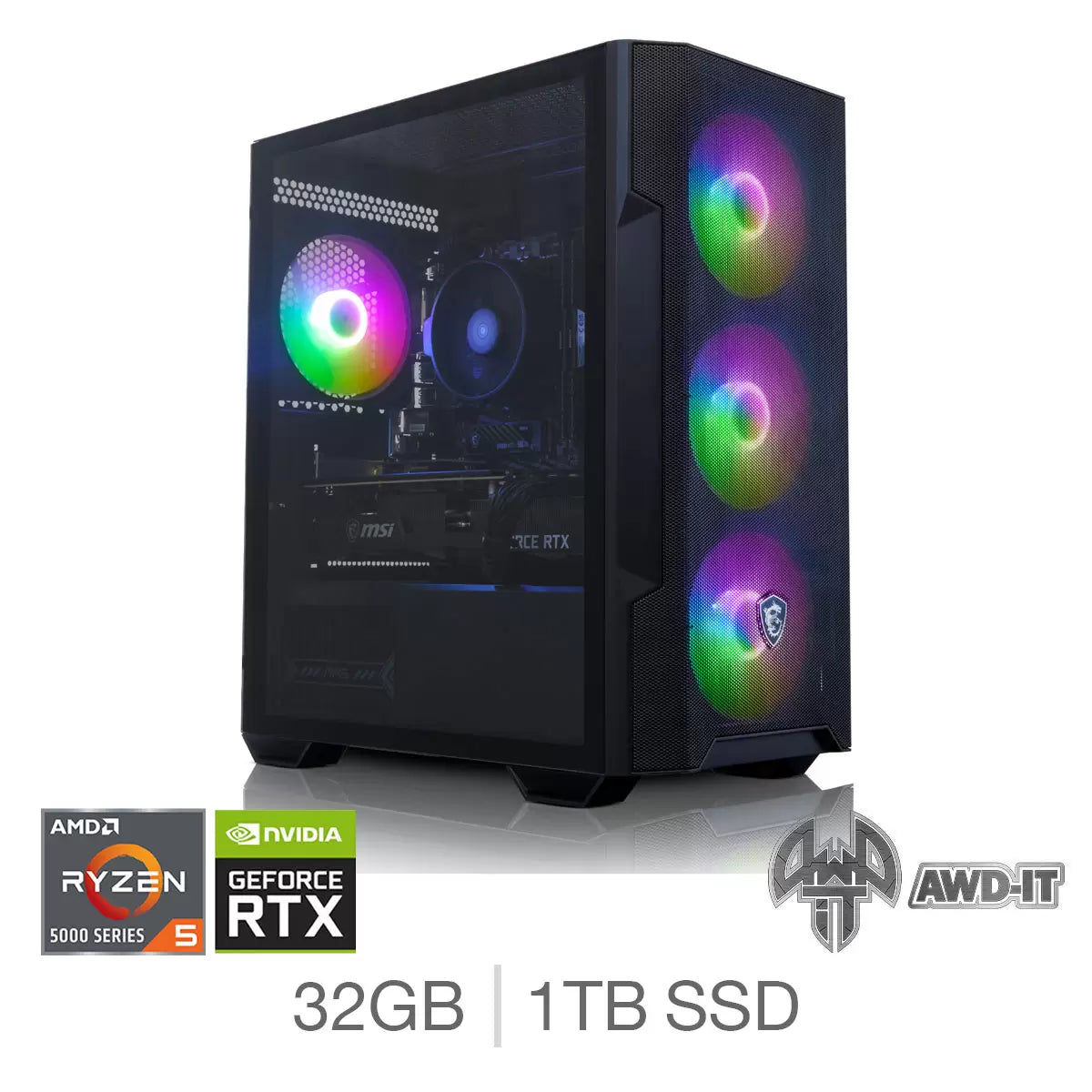 AWD-IT Zeno, AMD Ryzen 5, 32GB RAM, 1TB SSD, NVIDIA GeForce RTX 5060 Ti, Gaming
