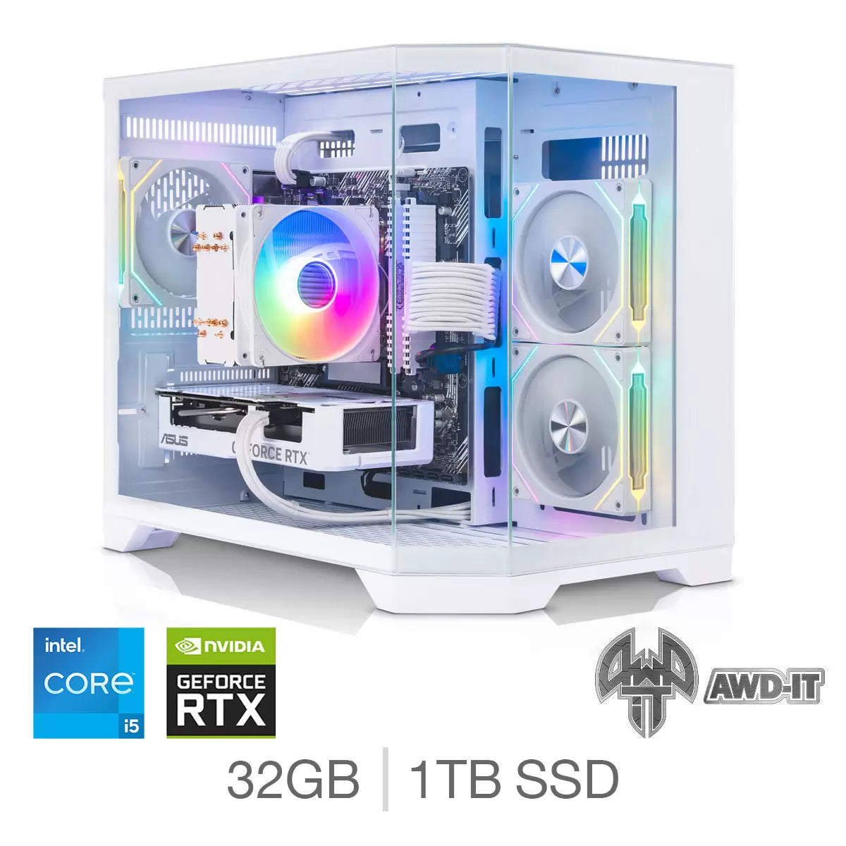 AWD-IT Blizzard 5Ti, Intel Core i5, 32GB RAM, 1TB SSD, NVIDIA GeForce RTX 5060