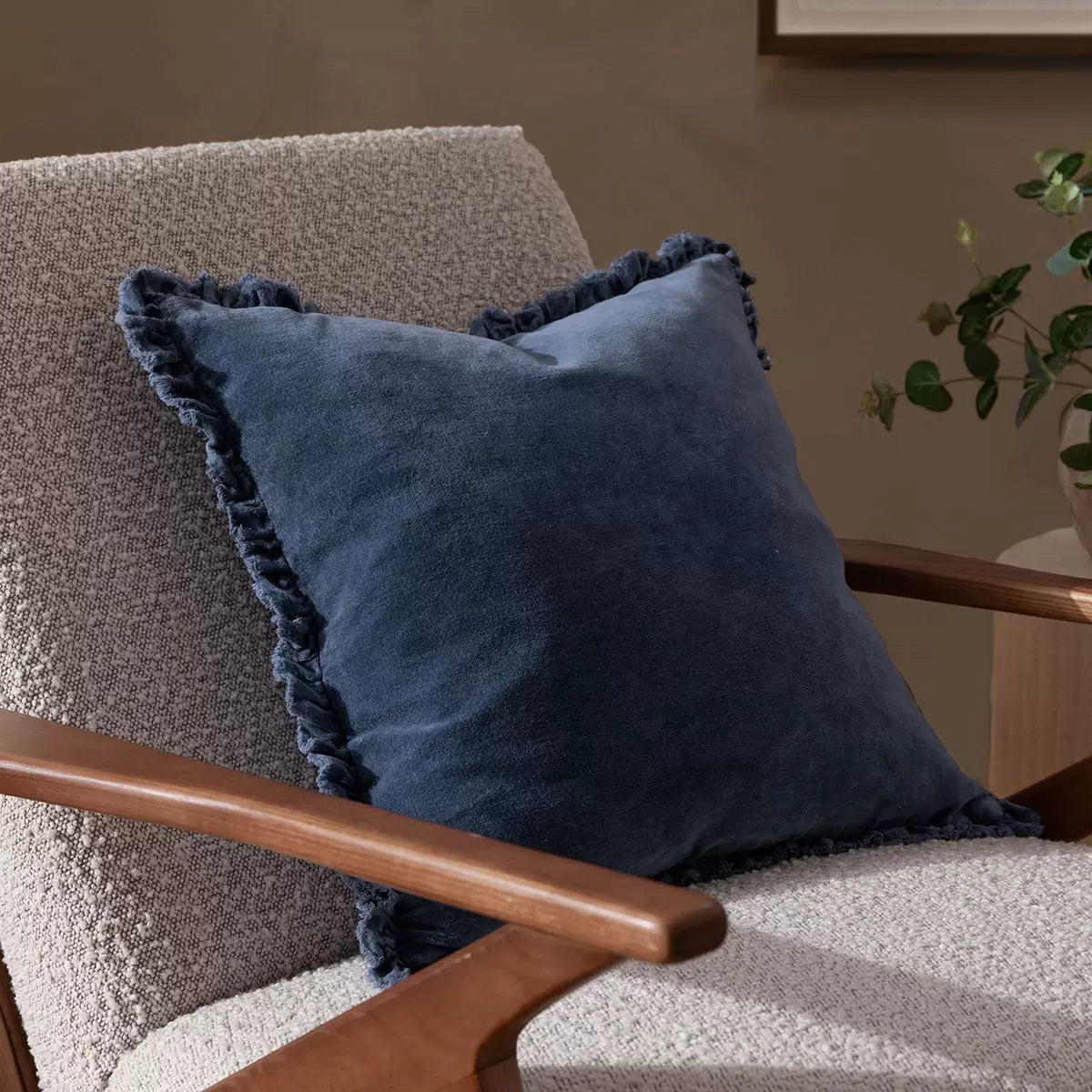 Furn Bertie Velvet Feather Fill Cushion 2 Pack, 45 x 45 cm