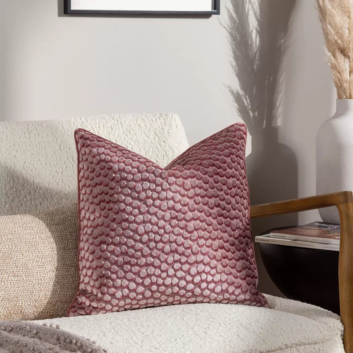 Furn Lanzo Velvet Feather Fill Cushion 2 Pack, 45 x 45 cm