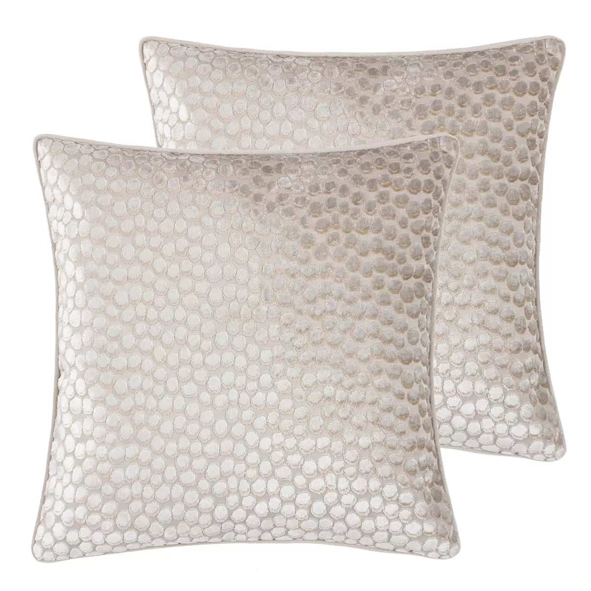Furn Lanzo Velvet Feather Fill Cushion 2 Pack, 45 x 45 cm