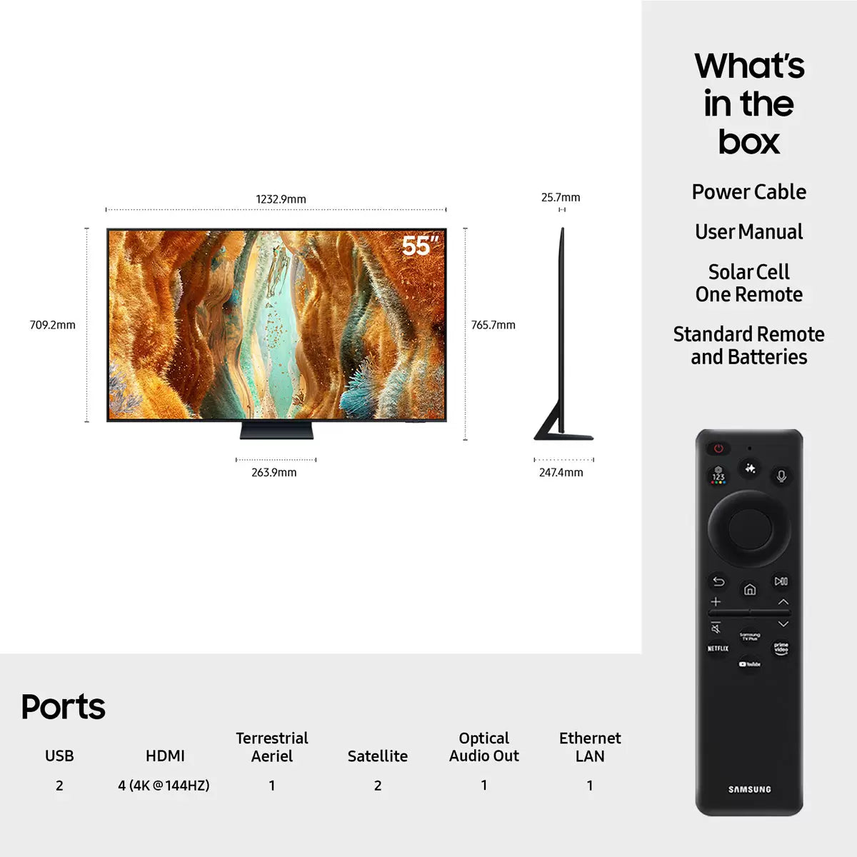 Samsung QE55QN70FAUXXU 55 Inch Neo QLED 4K Ultra HD Smart TV