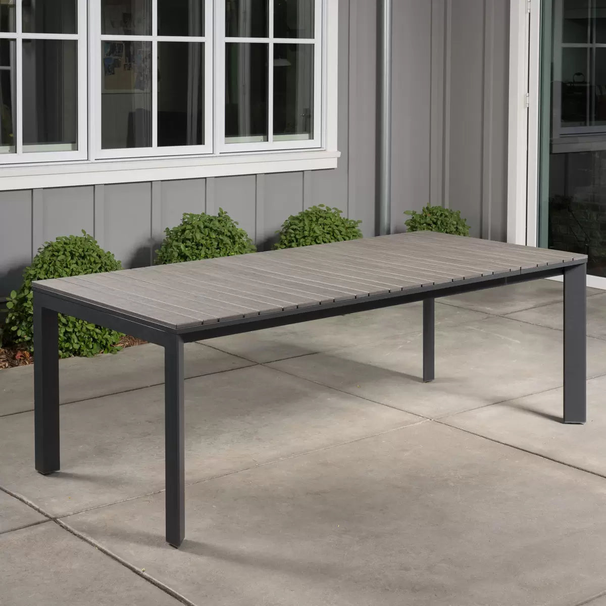 SunVilla Dark Forest 9 Piece Extending Sling Dining Patio Set + Cover