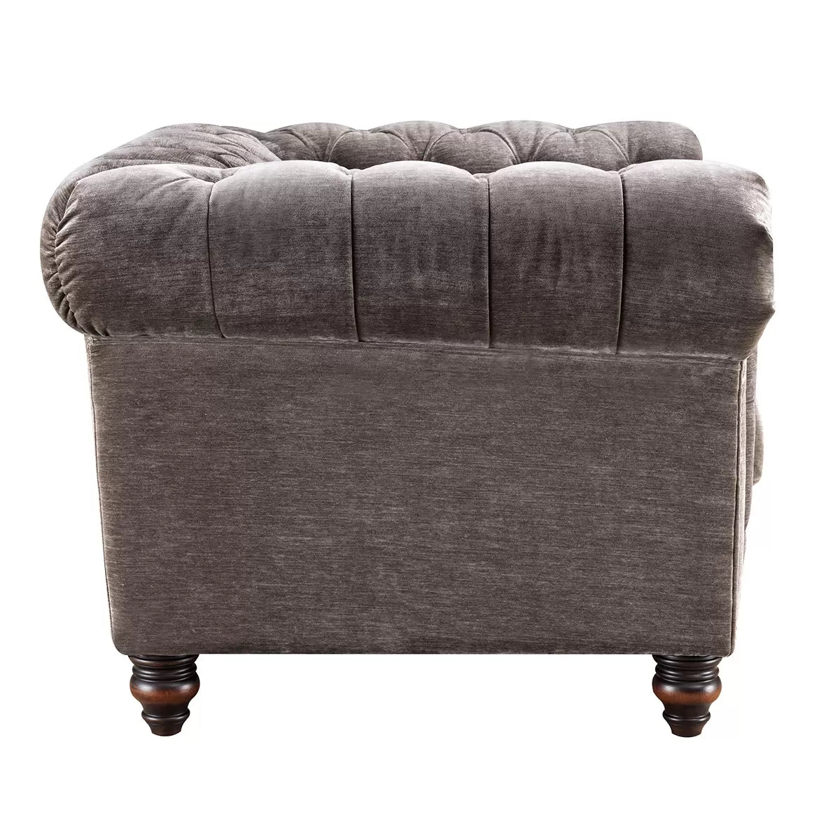Allington Grey Fabric Chesterfield Armchair